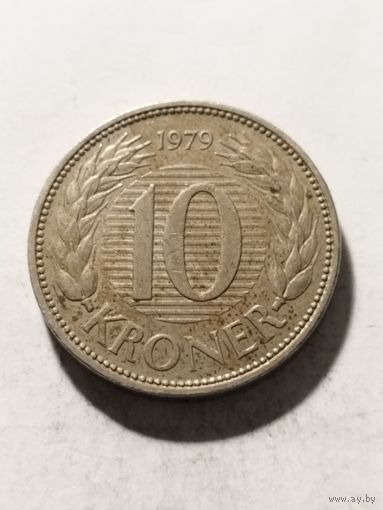Дания 10 крон 1979