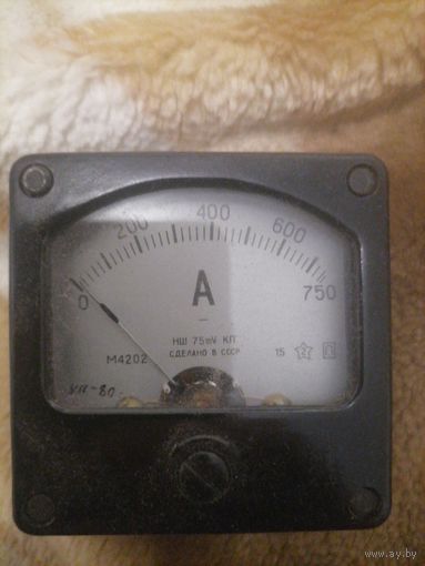 Амперметр м4202 на 750а
