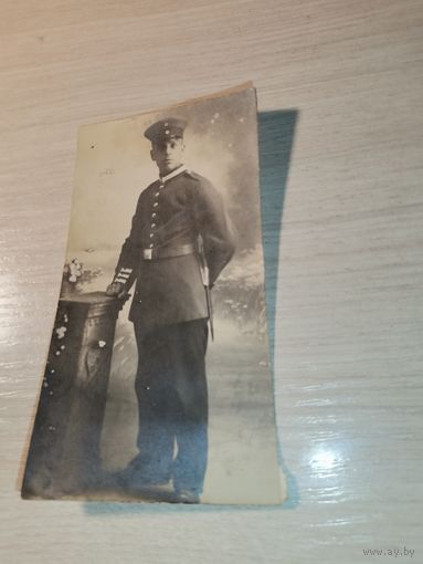 Военнослужащий с кортиком в униформе Германской Империи, времён ПВМ, размер 12*6.5 см.