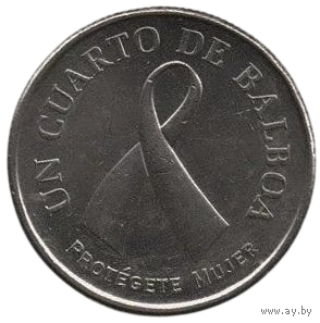 Республика Панама. 1/4 бальбоа 2008. Борьба с онкозаболеваниями молочной железы