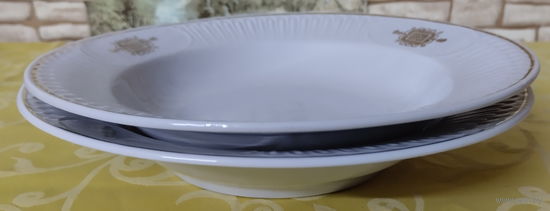 Тарелка суповая-12 СССР. Сумской фарфоровый завод (Суммы), 1974-1991 гг