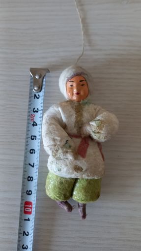 Ёлочная игрушка из ваты, старинная
