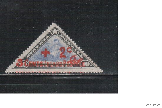 Либерия-1915,(Мих.73)  *  ,  Стандарт, Надп. , Служебные,Красный Крест(одиночка)