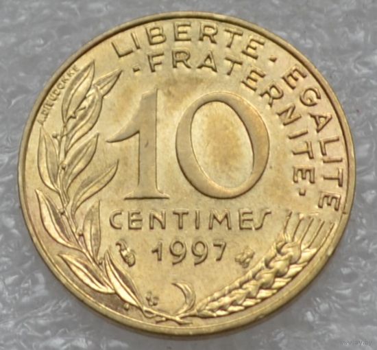 Франция, 10 сантимов 1997 г.