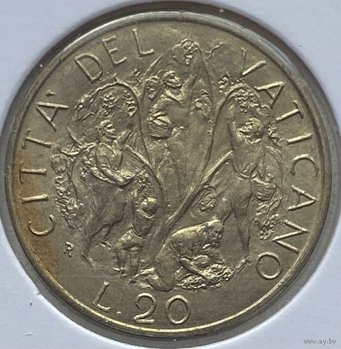 Ватикан 20 лир 1989 г. В холдере