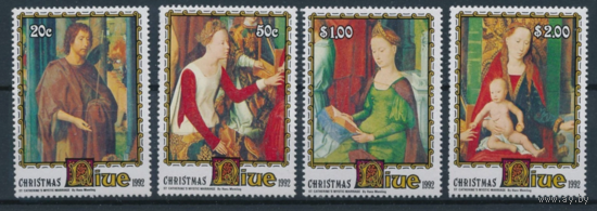 Картины Рождество Христианство Мемлинг 1992 Ниуэ  MNH