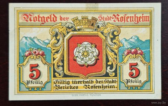 1921 год Германия 5 марок