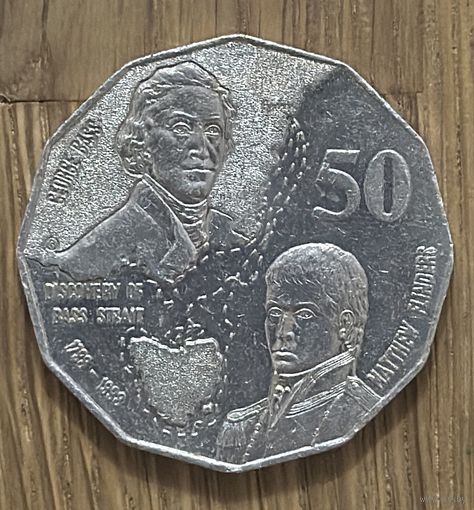 Монета Австралии 50 Центов 1998 г.