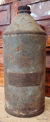 Банка из-под моторного масла, старая Германия