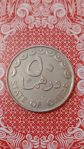 Катар 50 дирхам 1998 корабль