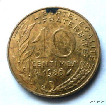 10 сантимов 1986 Франция