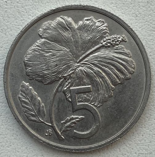 Острова Кука 5 центов 1972 г.