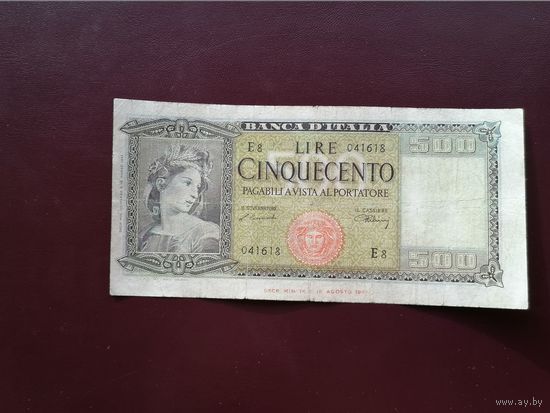 Италия  500 лир 1948