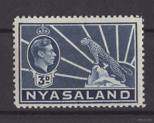 1938 Ньясаленд /NYASALAND** 3d Леопард, Георг VI