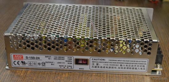 Блок питания MEAN WELL S-150-24. 24B-6.5A