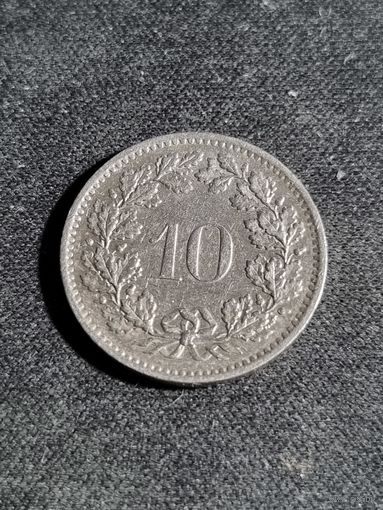 Швейцария 10 раппенов 1978