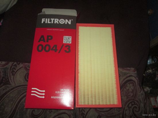 FILTRON AP004/3 - ВОЗДУШНЫЙ ФИЛЬТР. Старт со скидкой 50% от розничной цены! Применяемость внутри.