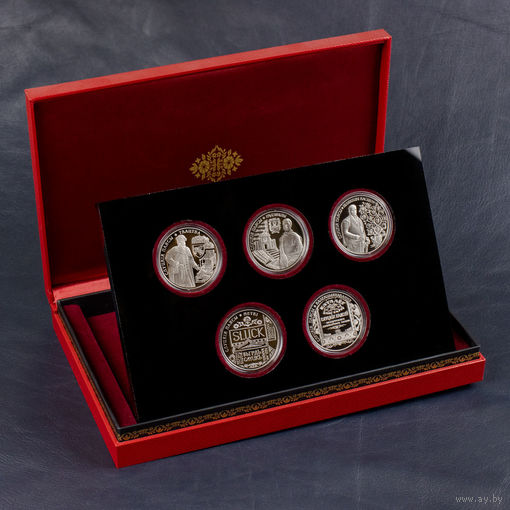 КОМПЛЕКТ МЕДНО-НИКЕЛЕВЫХ МОНЕТ "СЛУЦКІЯ ПАЯСЫ"