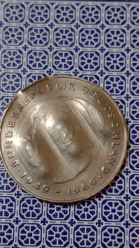 Германии 2 марки 1978 D Теодор Хойс гашение