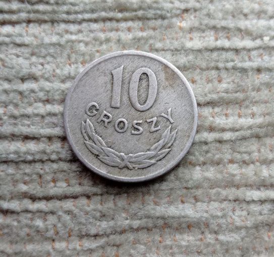 Werty71 Польша 10 грошей 1949 Никель