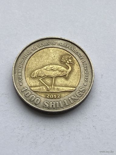 1000 шиллингов 2012 г., Уганда