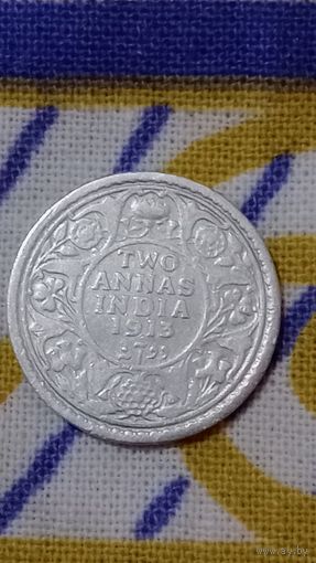 Индия 2 анны1913