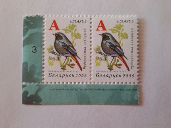 Беларусь. 2006. Девятый стандарт. Зак. 96-2006. Лист 6х7 (3). Пара с номером заказа (А059)