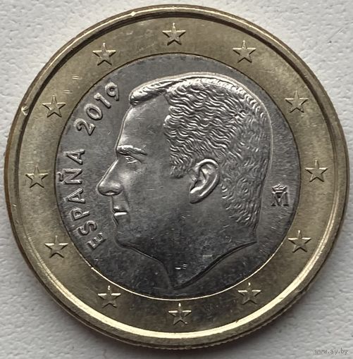 Испания 1 евро 2019 г.