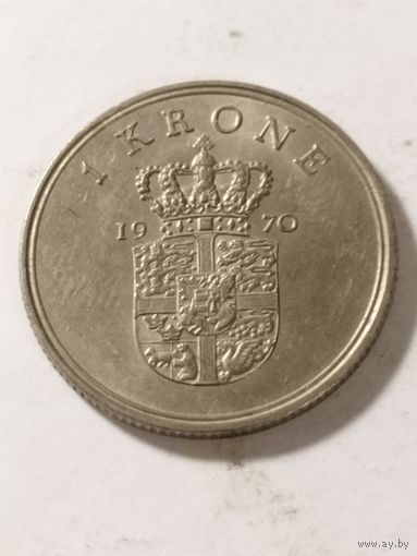 Дания 1 крона 1970