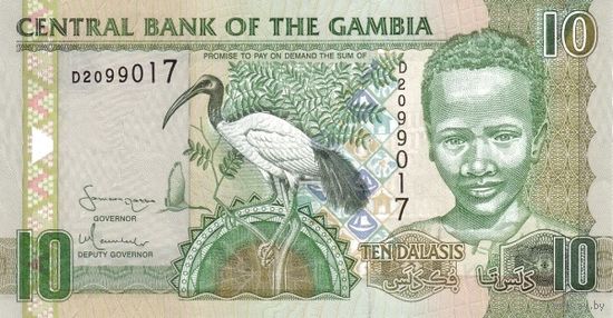 Гамбия 10 даласи образца 2006 года UNC p26a