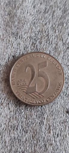 Эквадор  25 сентавос 2000