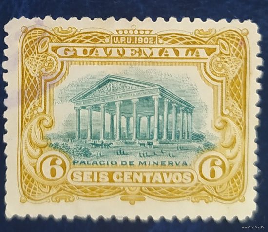 Гватемала 1902 наклейка.