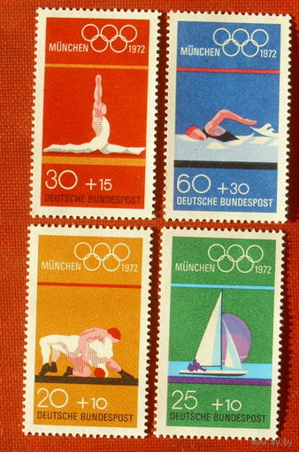 Германия. Спорт. ( 4 марки ) 1972 года. 1-2.