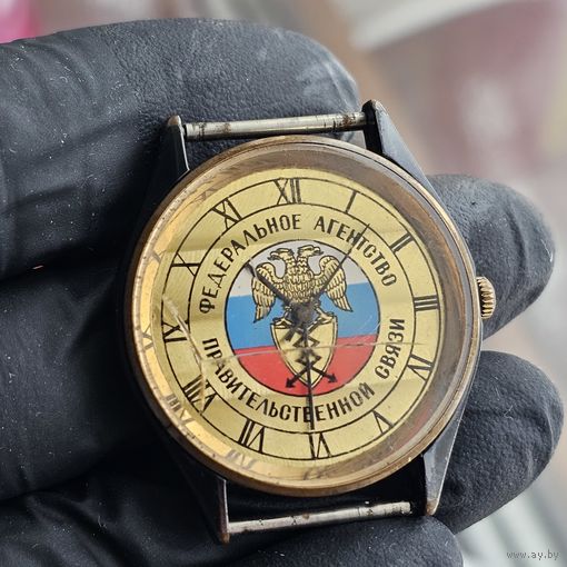 Старт с 1 Рубля !!! Федеральное Агенство Правительственной связи Часы Мужские 21 камней Рабочие !!!