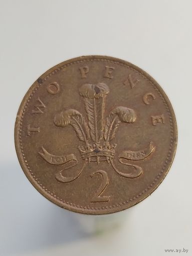 2 пенса Великобритания 1986 года лот 45