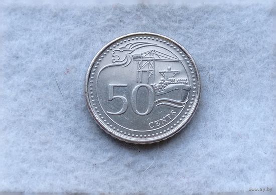 Werty71 Сингапур 50 центов 2017 корабль