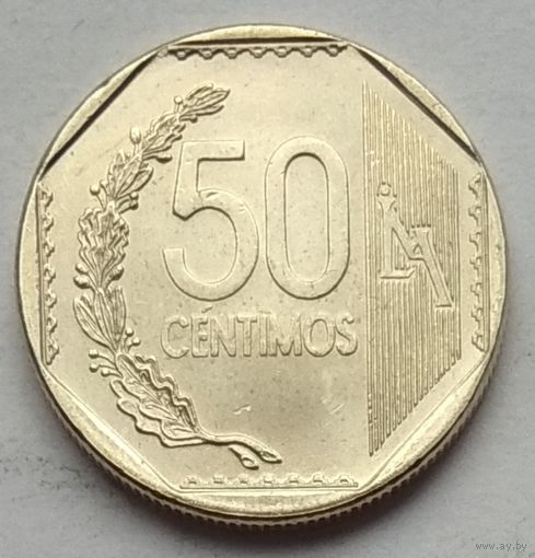 Перу 50 сентимо 2022 г.