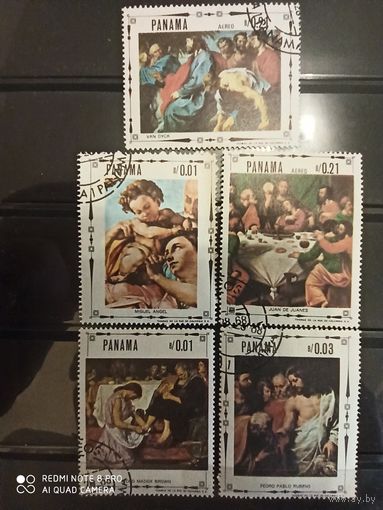 Панама 1968 Живопись. Религия. 5 марок