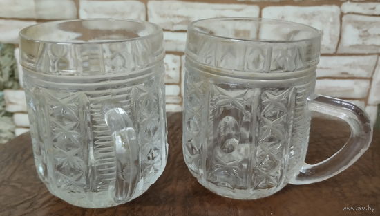 Бокалы. 0,1л. ссср. хрусталь, 2 шт