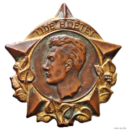 ЧССР "Люди, будьте бдительны!". Знак Юлиуса Фучика награда Чехословацкого союза молодёжи - бронза - Комсомол - иностранный