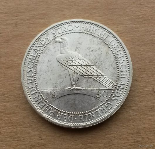 Германия (Веймар), 3 марки 1930 г., демилитаризация Рейнской области