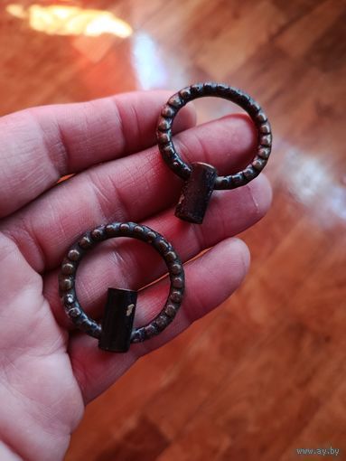 2 мебельные ручки бронза