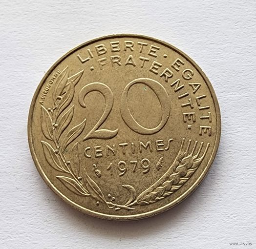 Франция 20 сантимов, 1979