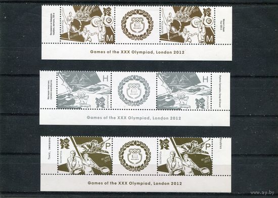 Беларусь 2012. Летние олимпийские игры в Лондоне. Нижние сцепки листа