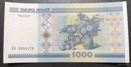 1000 рублей 2000 года, серия ВА - UNC