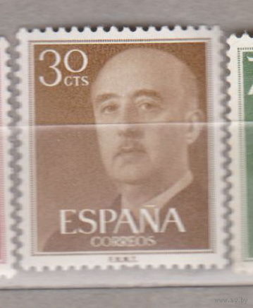 Испания 1955 год Генерал Франко  Известные люди Личности лот  13 ЧИСТАЯ