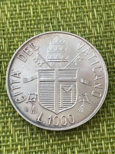 Ватикан 1000 лир 1984 г ( понтифик Павел II )