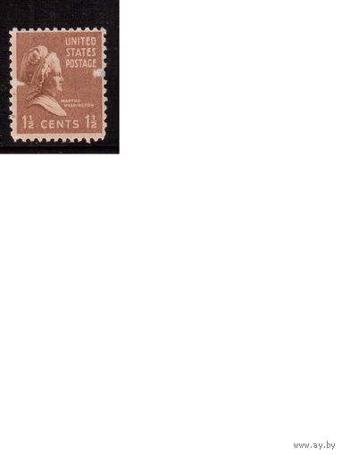 США-1938 (Мих.412А) , гаш., Стандарт, Личности(1)