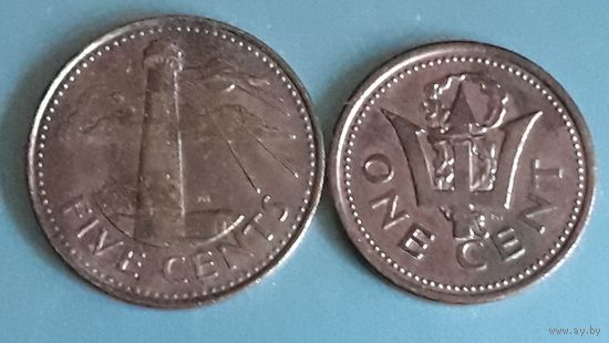 5 и 1 цент Барбадос