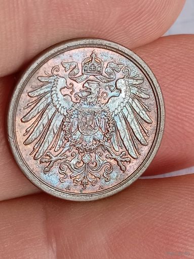 2 пфеннига 1912 года в превосходном состоянии!!!